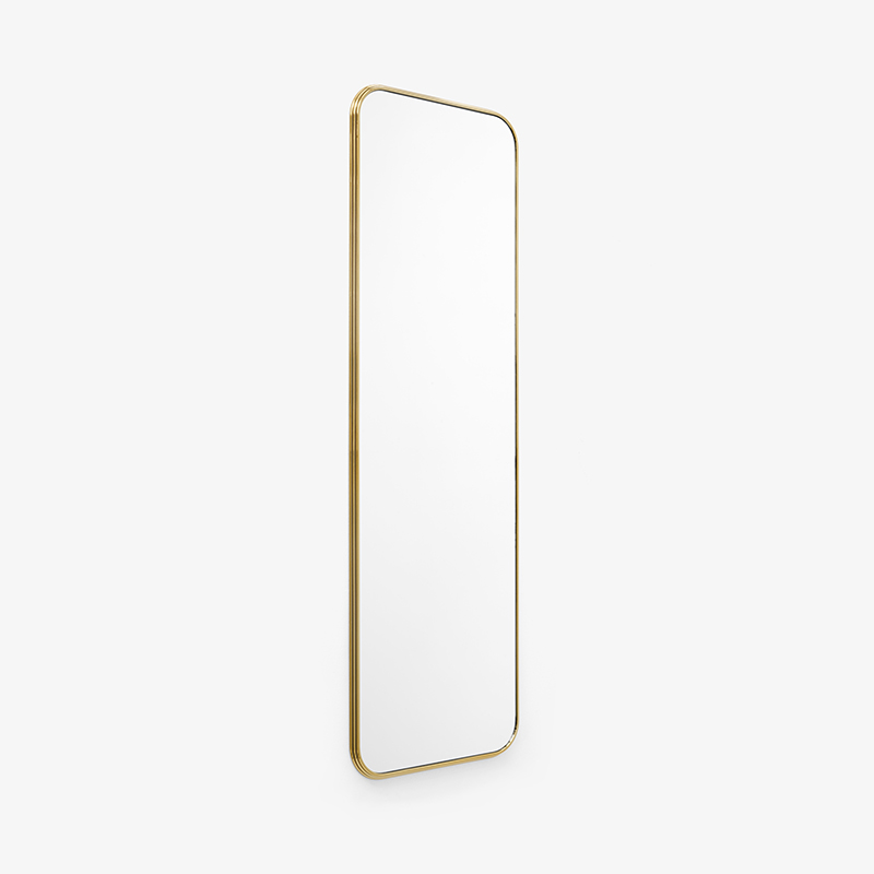 Nordic wall dressing mirror decorative mirror rounded corner cloakroom