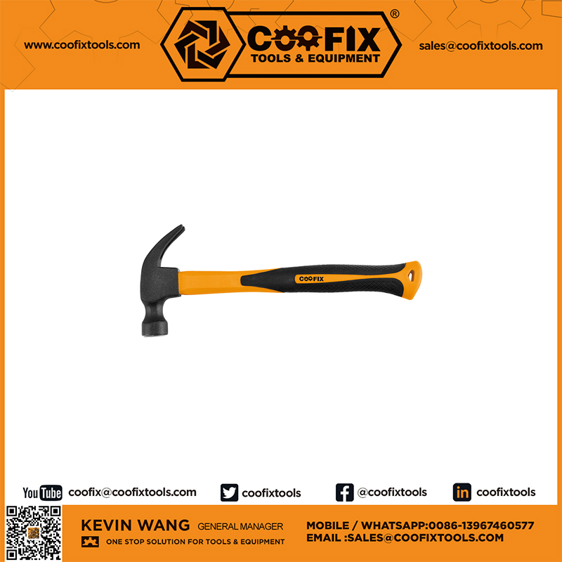 COOFIX HAND TOOLS MANUFACTURE FACTORY CLAW HAMMER FIBERGLASS HANDLE Hand tools hardware tools