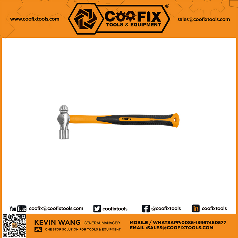 Coofix Cfh-C02002-1/2 Ball Pein Hammer Fiberglass Handle Handtools Manufacturer Factory
