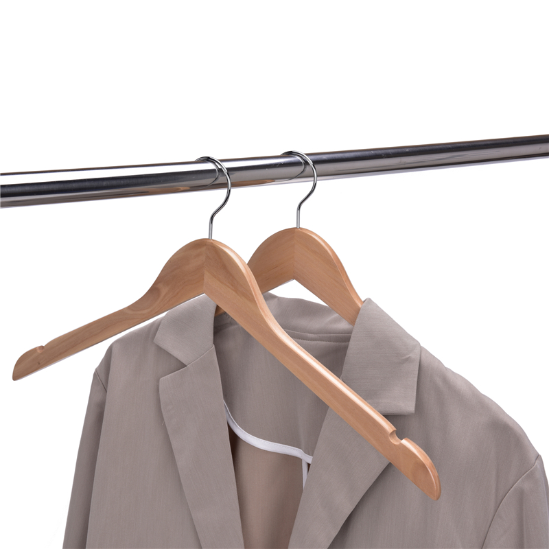 BSCI and FSC wooden hanger without bar hot selling factory price clothes racks