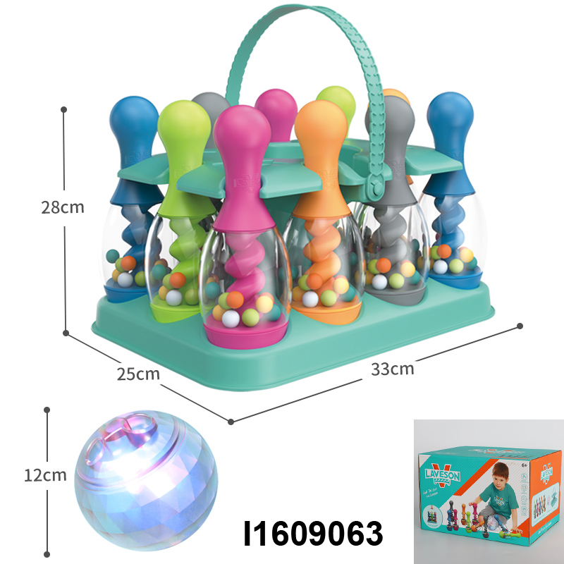 bowling with lighting(10 bottles with one ball)set