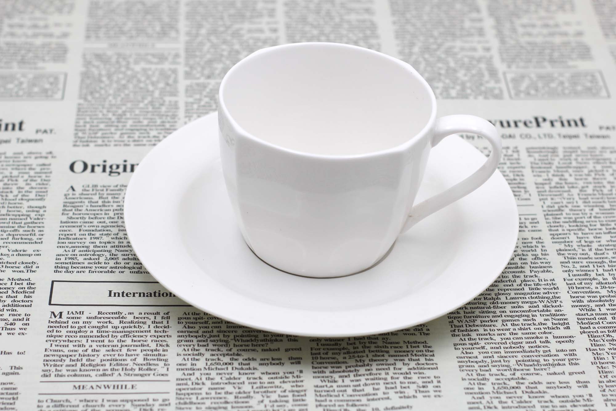 White Cup and saucer