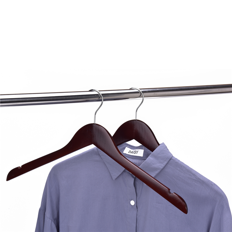BSCI and FSC wooden hanger without bar hot selling factory price clothes racks