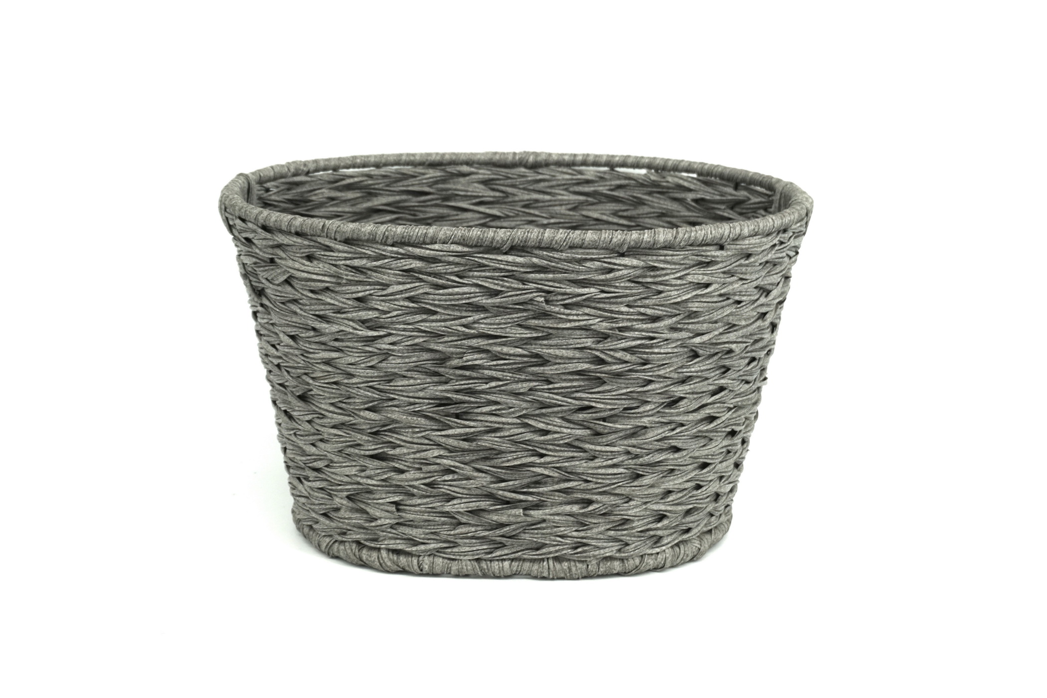 Green Town Faux wicker storage basket