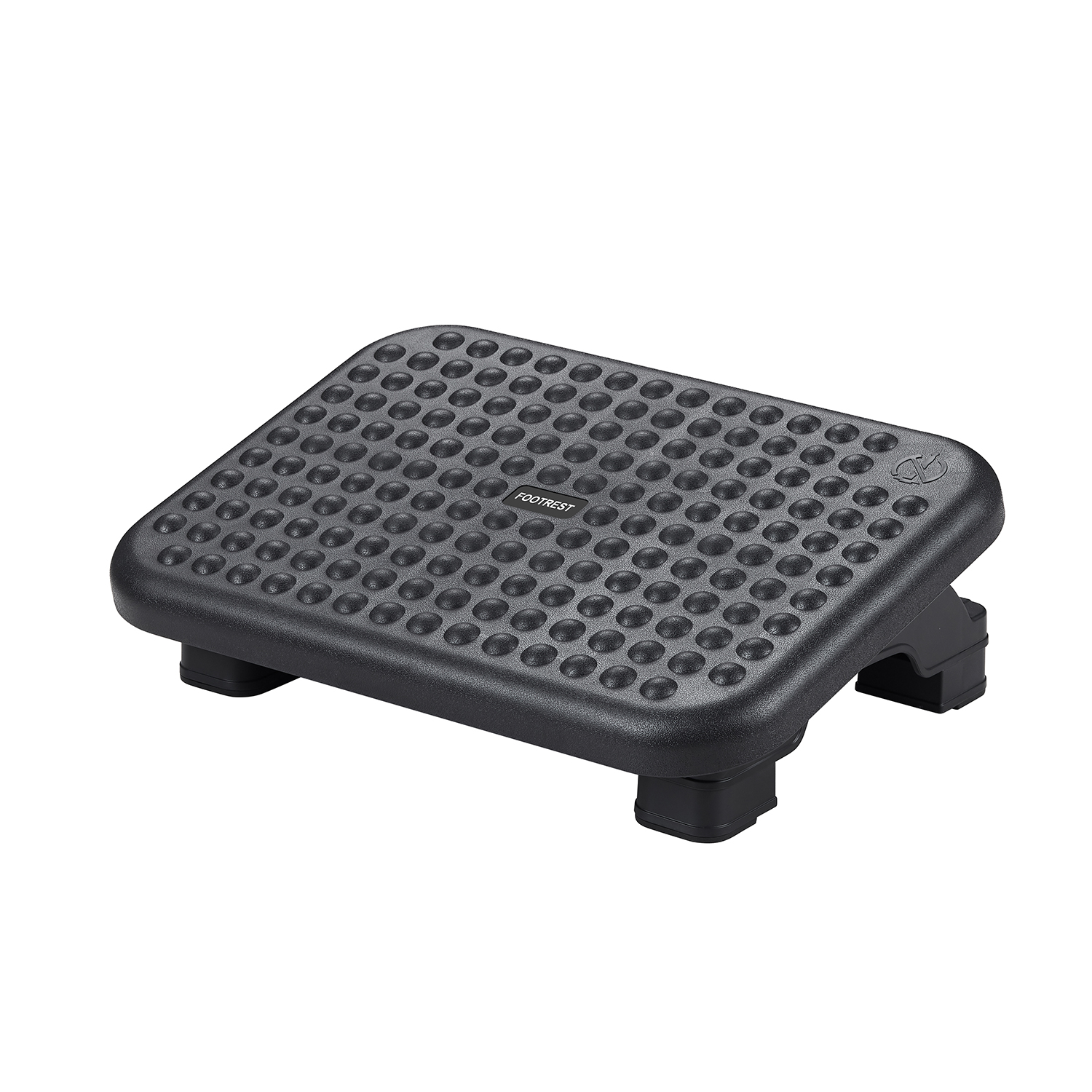 Footrest foot rest with ergonomic design plastic material angle height adjustable