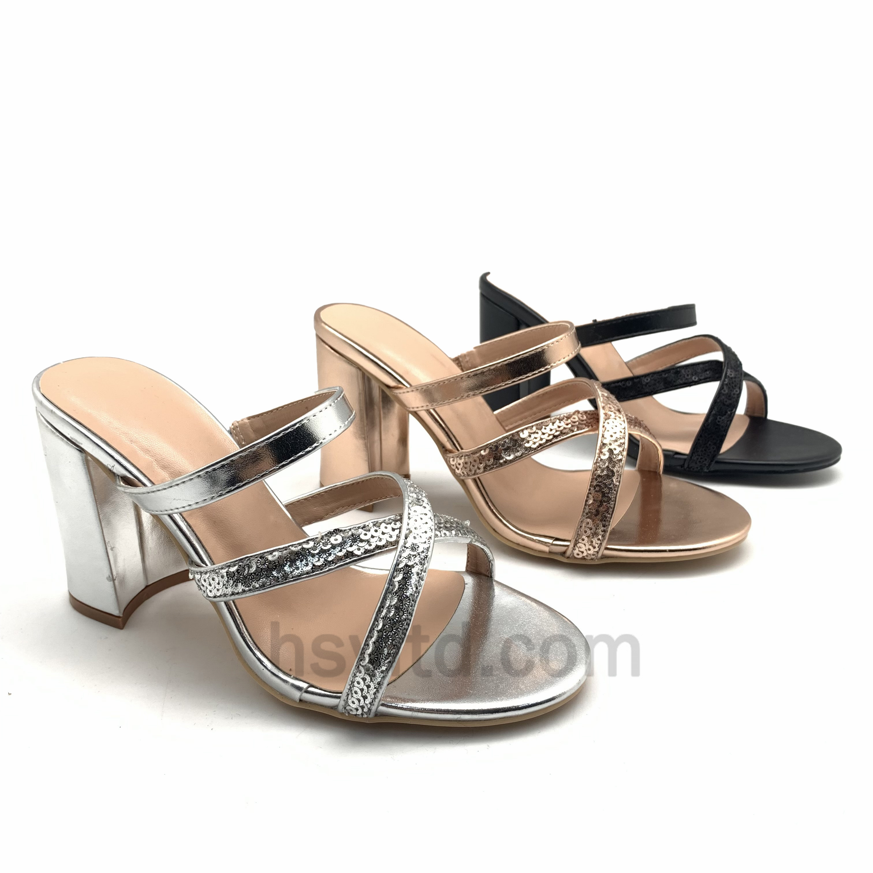 Women thick high-heeled sandals Ladies Shoes Slippers