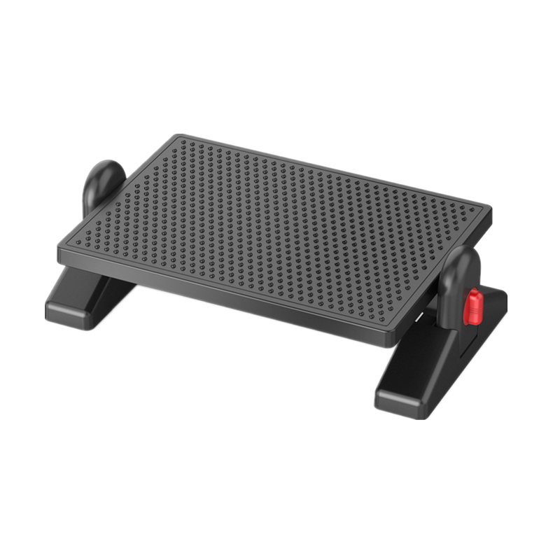 FOOTREST foot rest with ergonomic design plastic material angle height adjustable