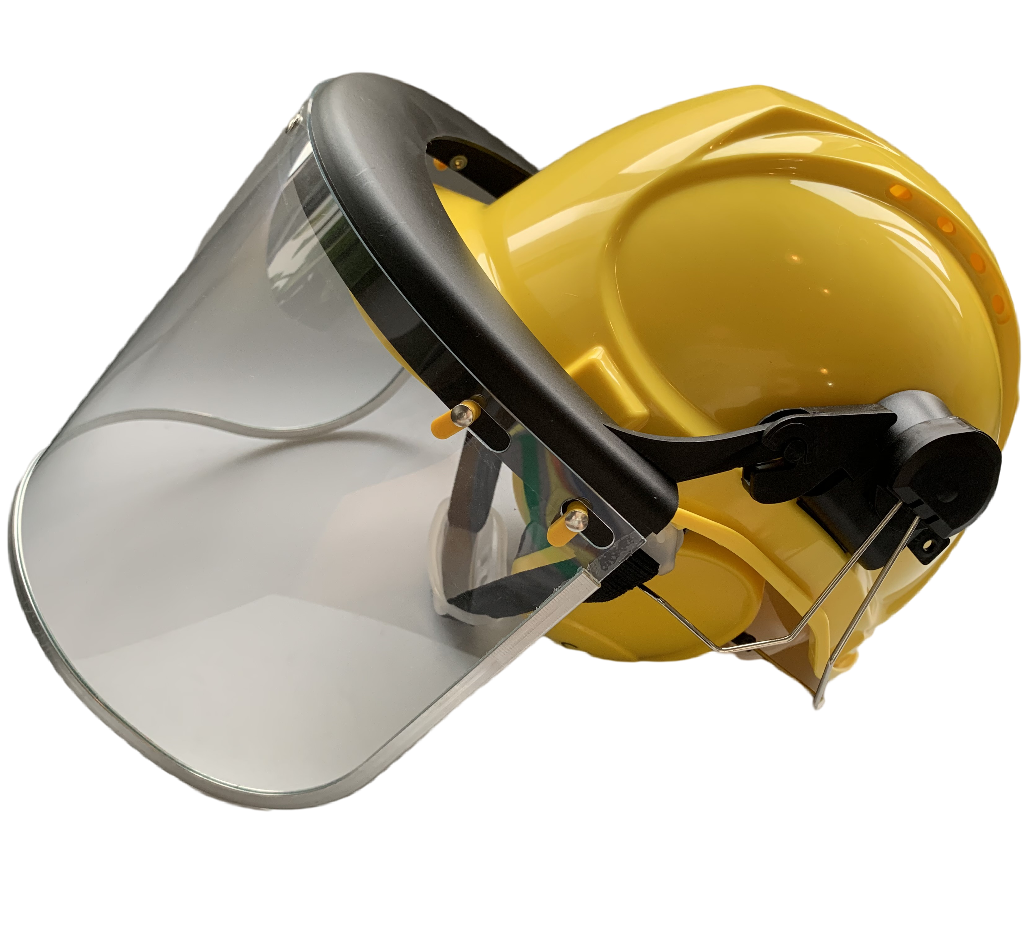 PPE - head protection - helmet+ earmuff+ face shield