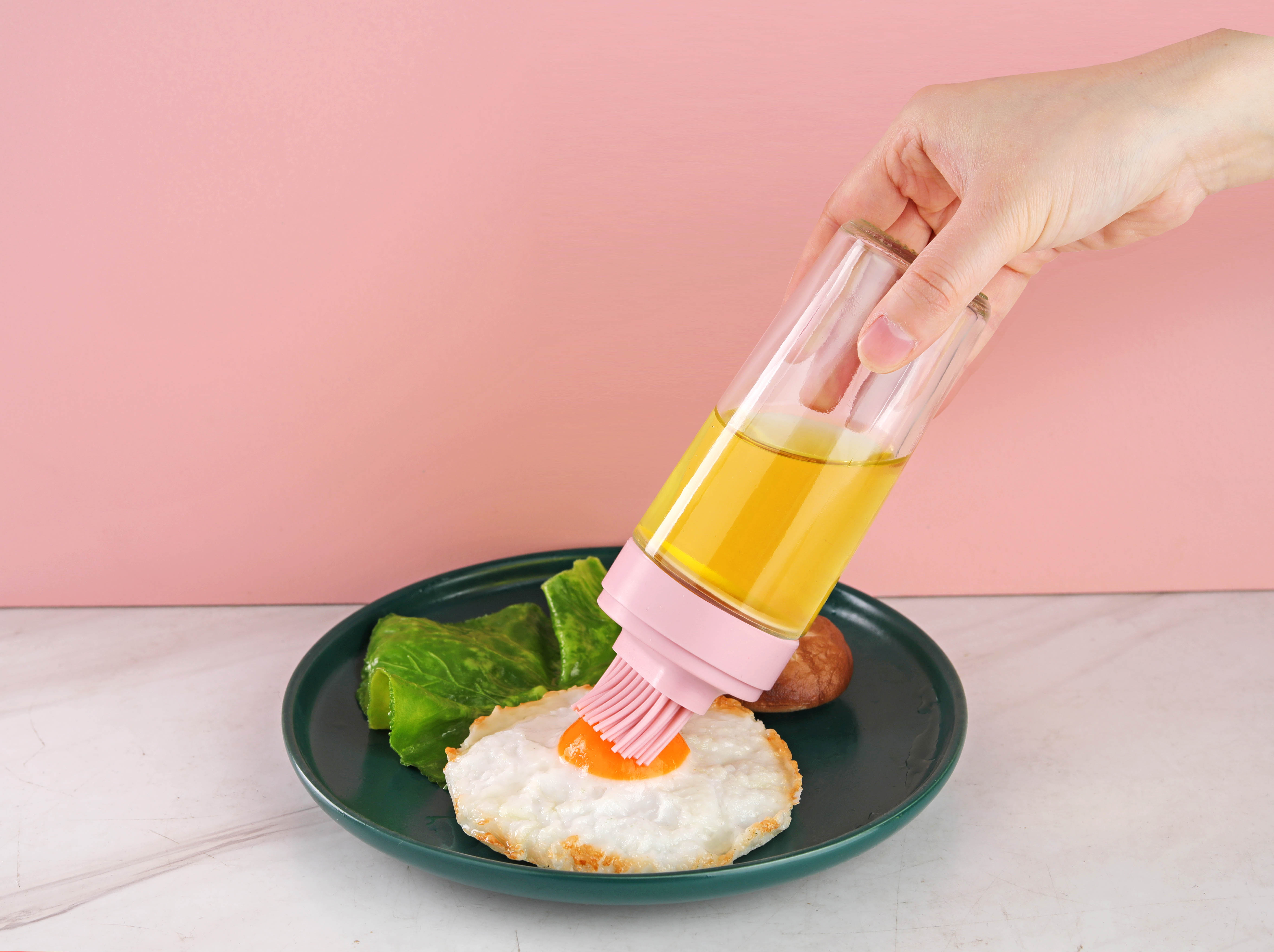 Oil Bottle With Silicon Brush