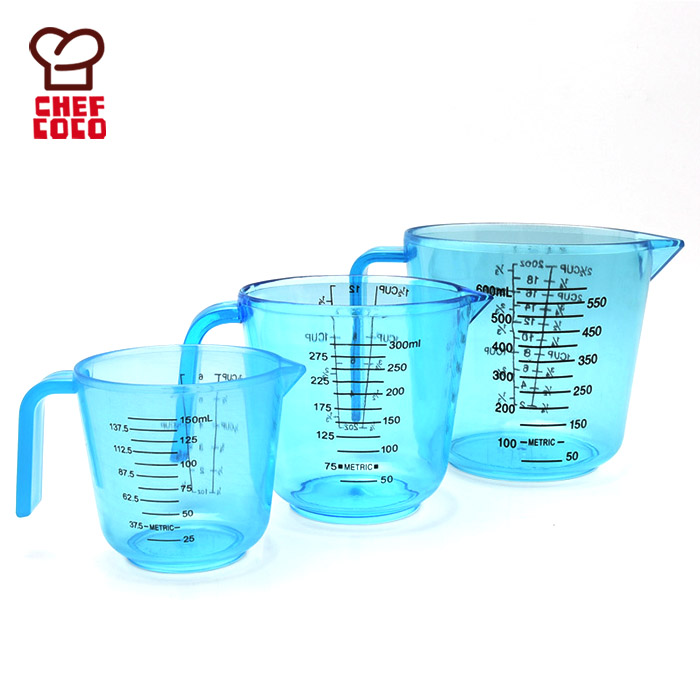 150/300/600ml measuring cup 3pcs plastic measuring cups baking tools measuring cups