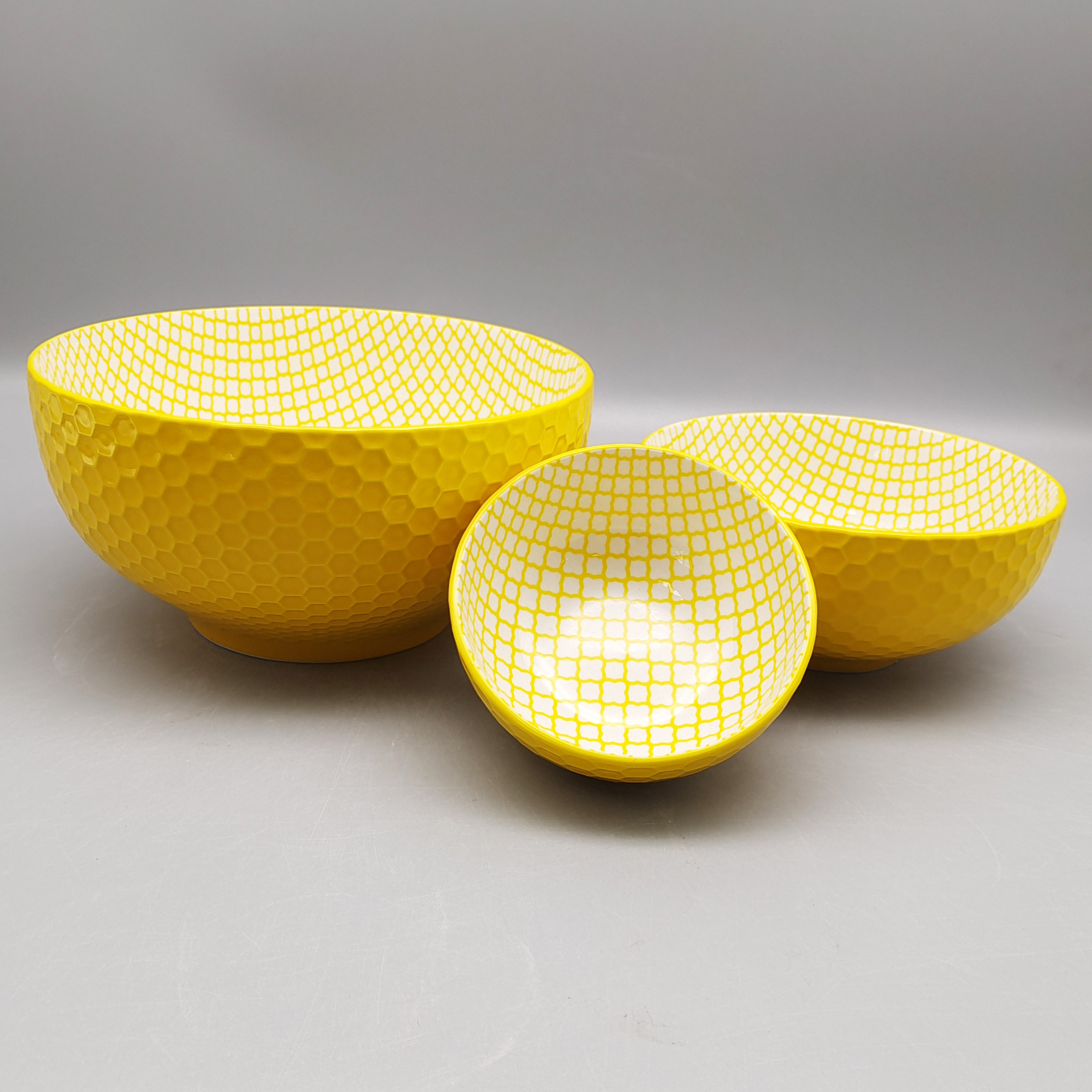 Linyi Hongshun Porcelain Co.,ltd – Embossed porcelain dinner set 2