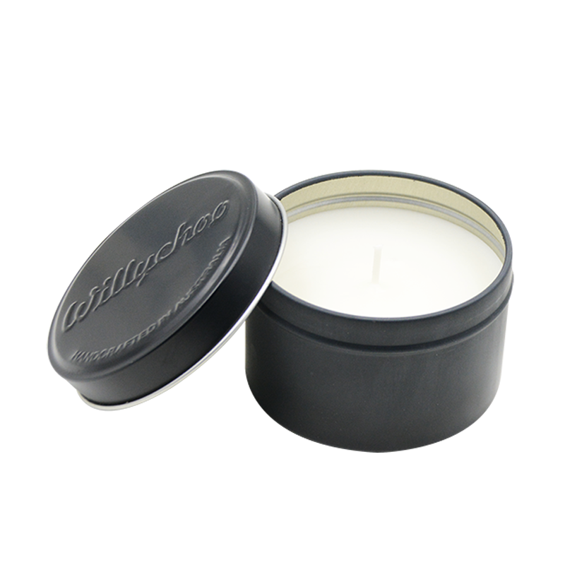 scented tin candle