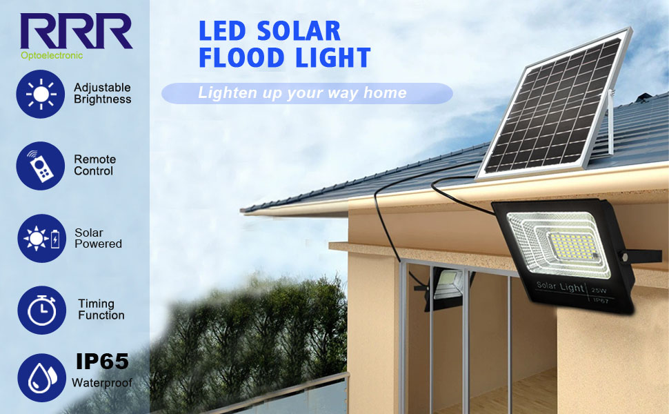 LED solar floodlight