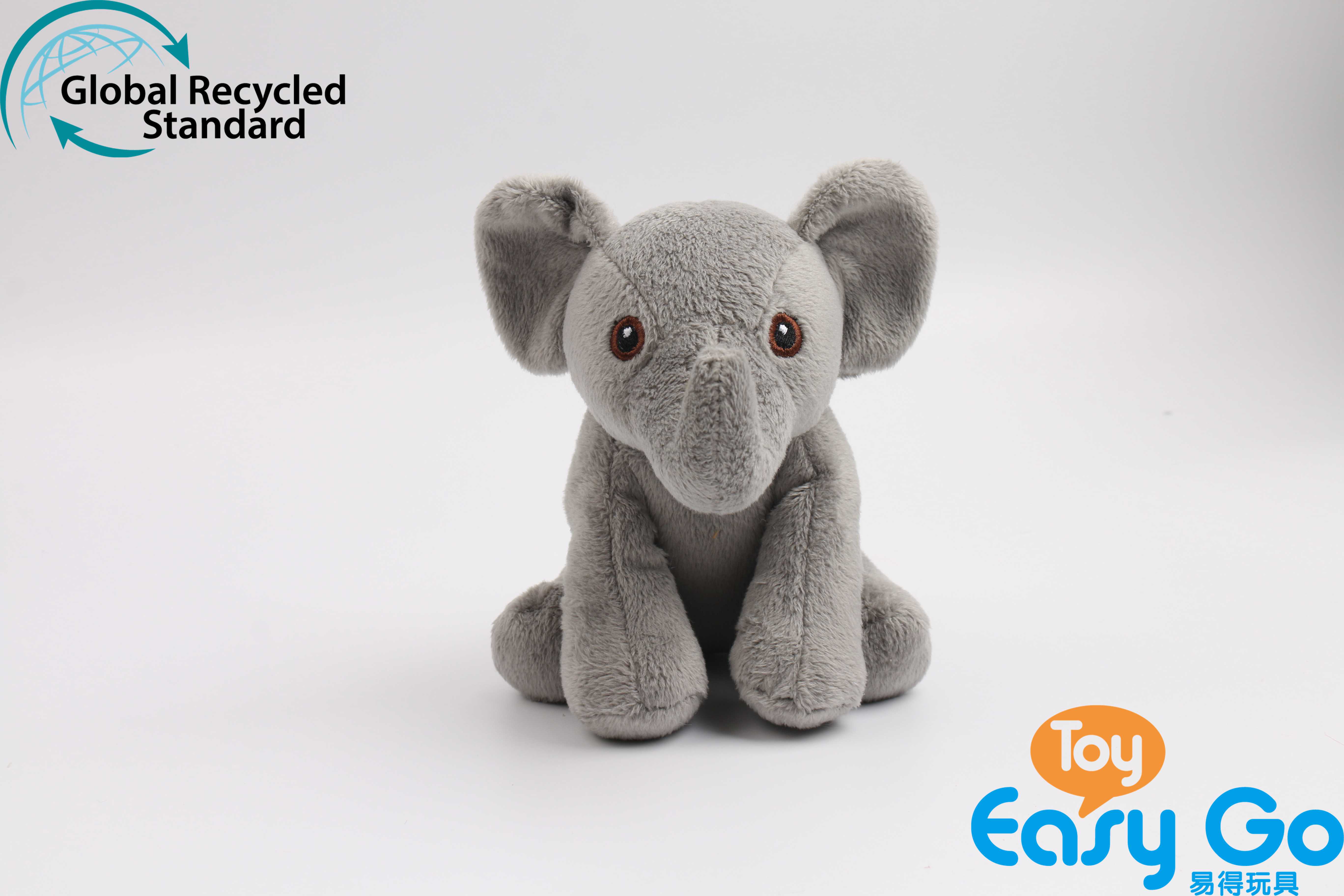 100% recycled plush toy elephant