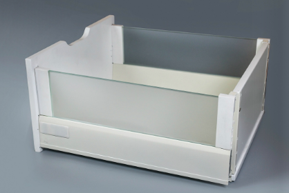 Tandembox with glass