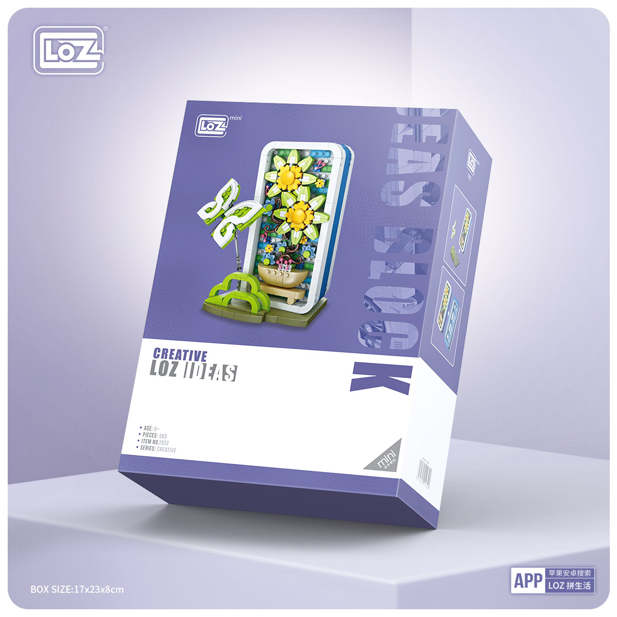 LOZ Mini building block — Jewelry Box-Butterfly Flower