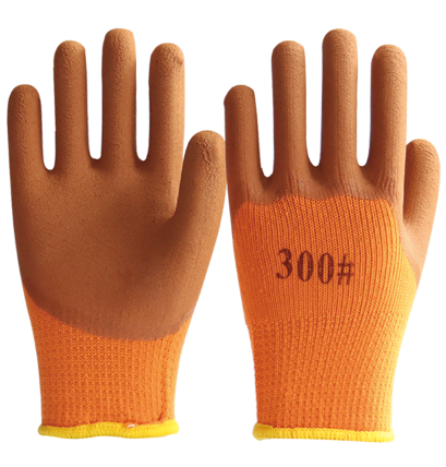 Terry Liner Latex Coated Gloves for Winter