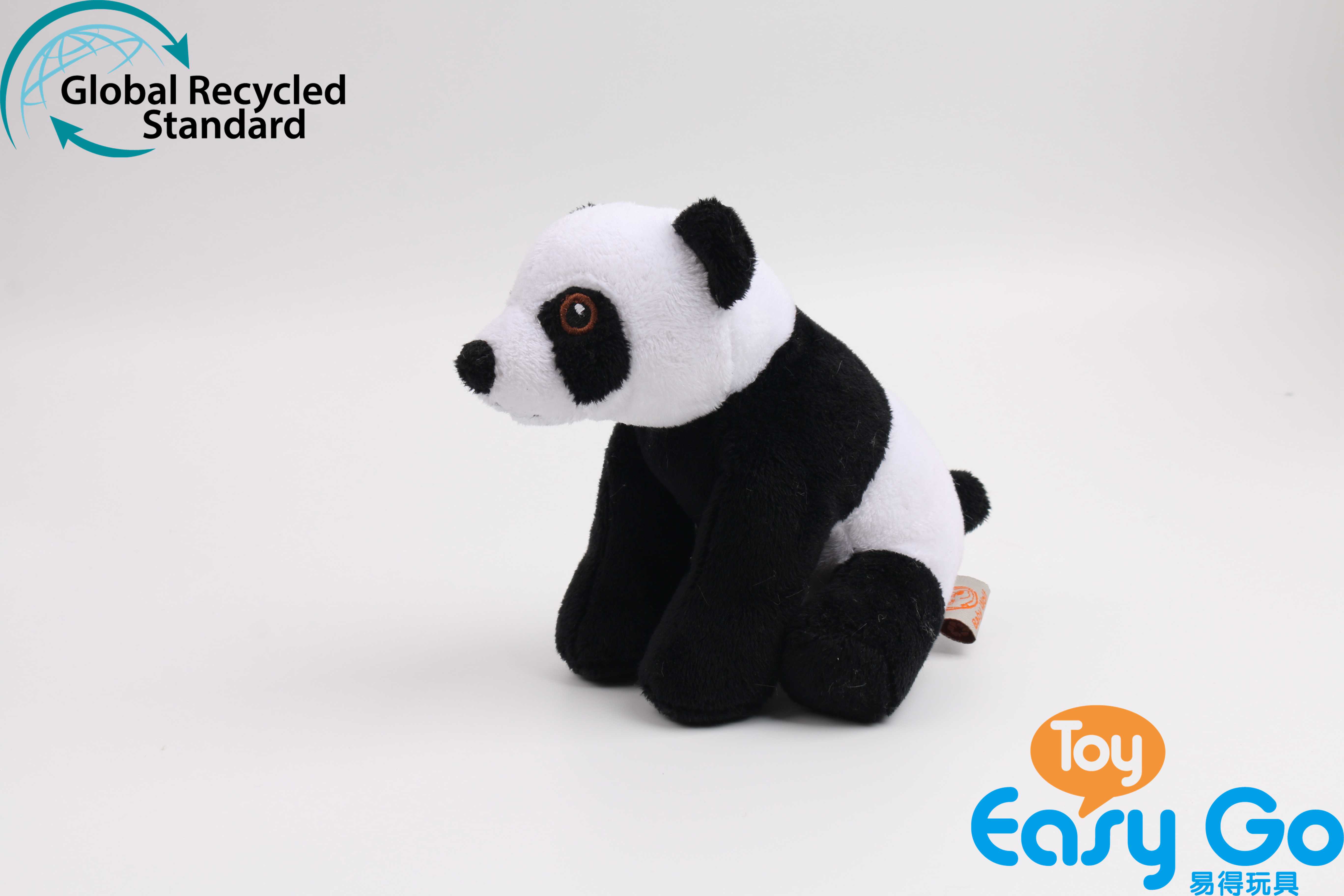 100% recycled plush toy panda