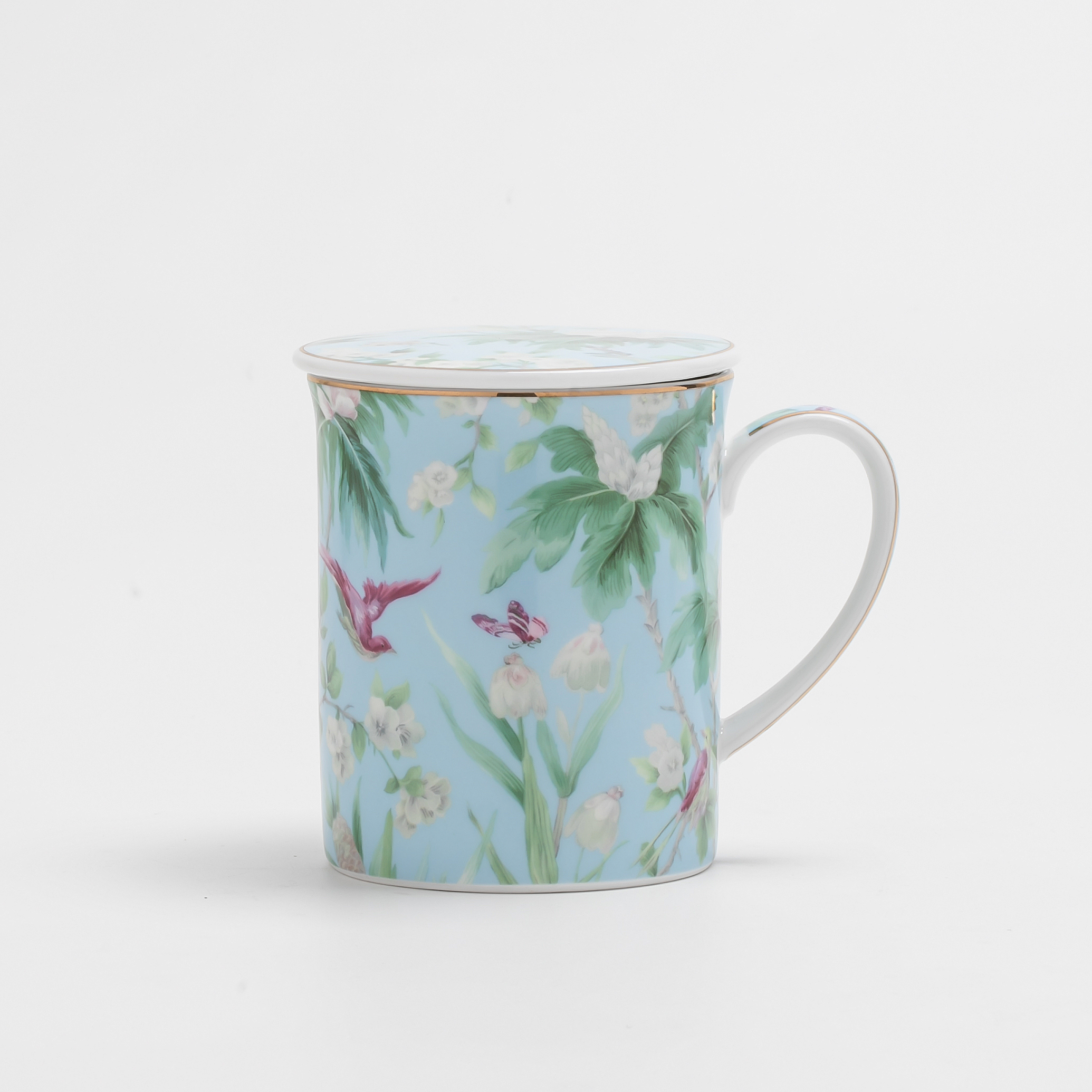 Hiqh quality Porcelain Tea Mug with Strainer
