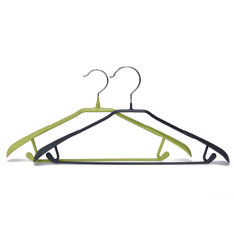 Wide Shoulder Design PVC Coated Metal Hanger