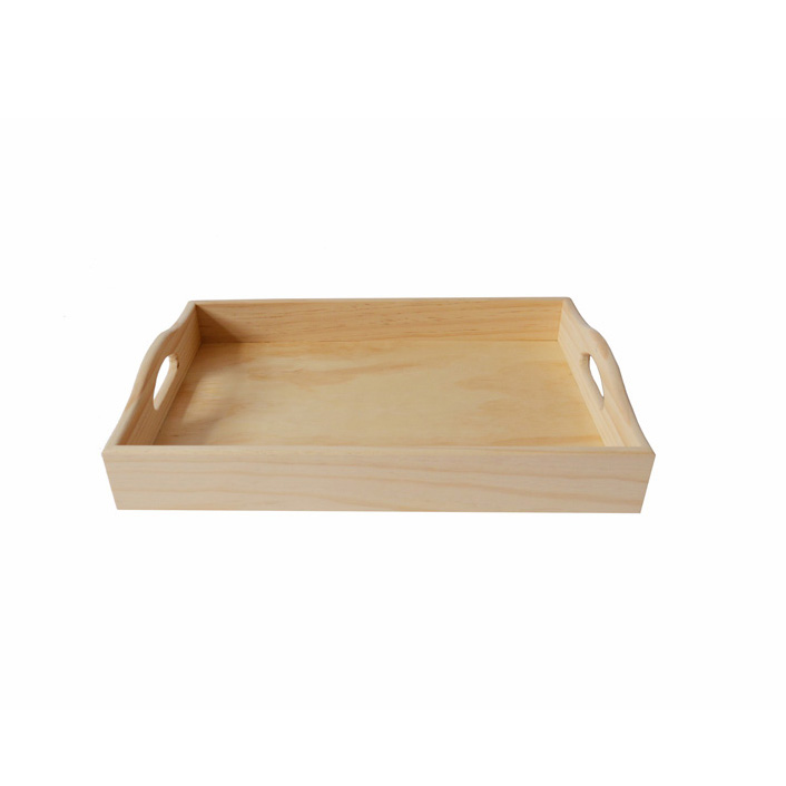Wooden serving tray