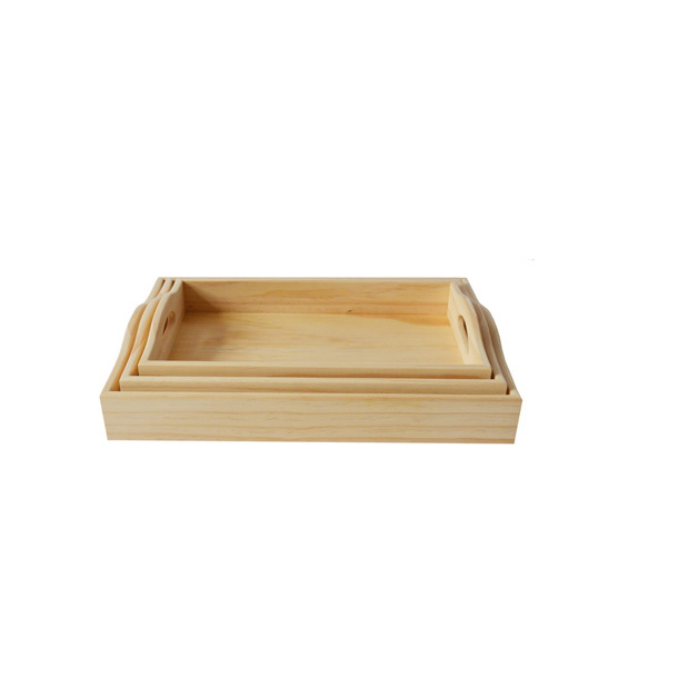 Wooden serving tray