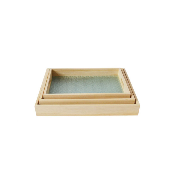 Wooden serving tray