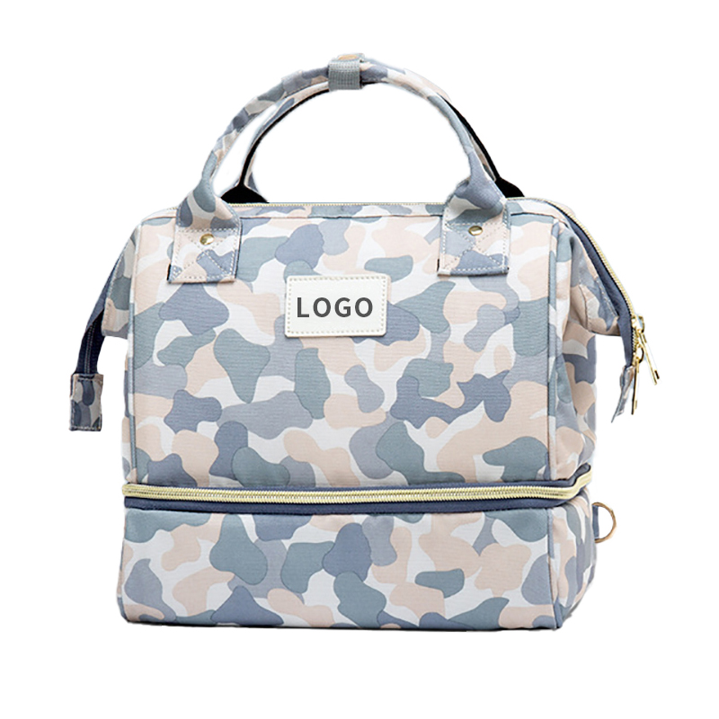 Convertible waterproof mother care baby backpack travel picnic unique diaper bag with milk powder