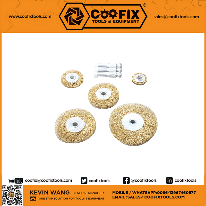 COOFIX HARDWARE TOOLS 5PCS FLAT STEEL WIRE WHEEL Hand tools hardware tools
