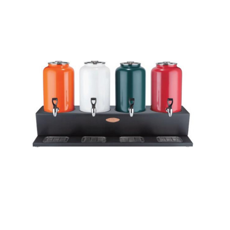 New juice dispenser with color painting juice bucket with electrical