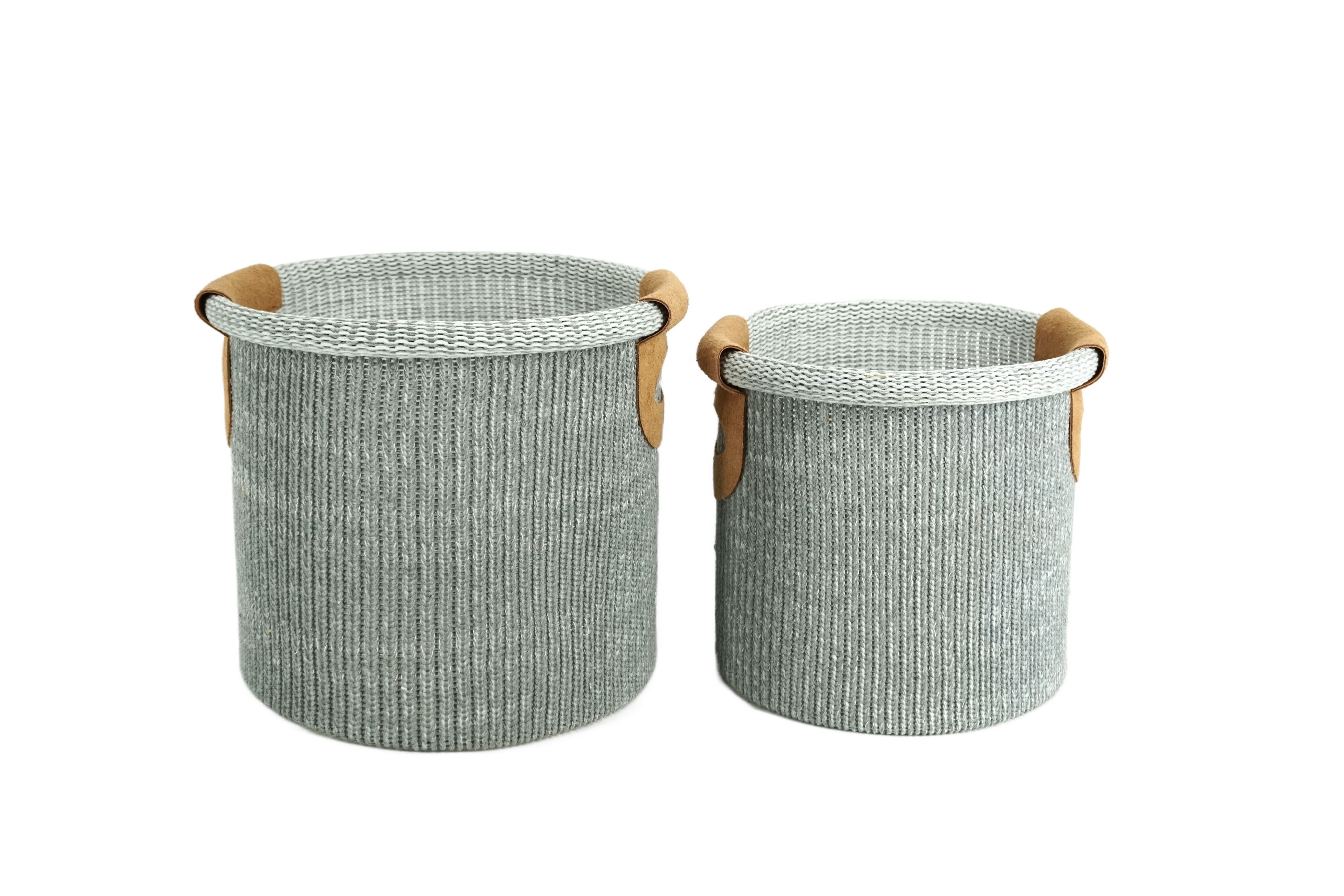 Green Town machine weaved poly cotton storage basket