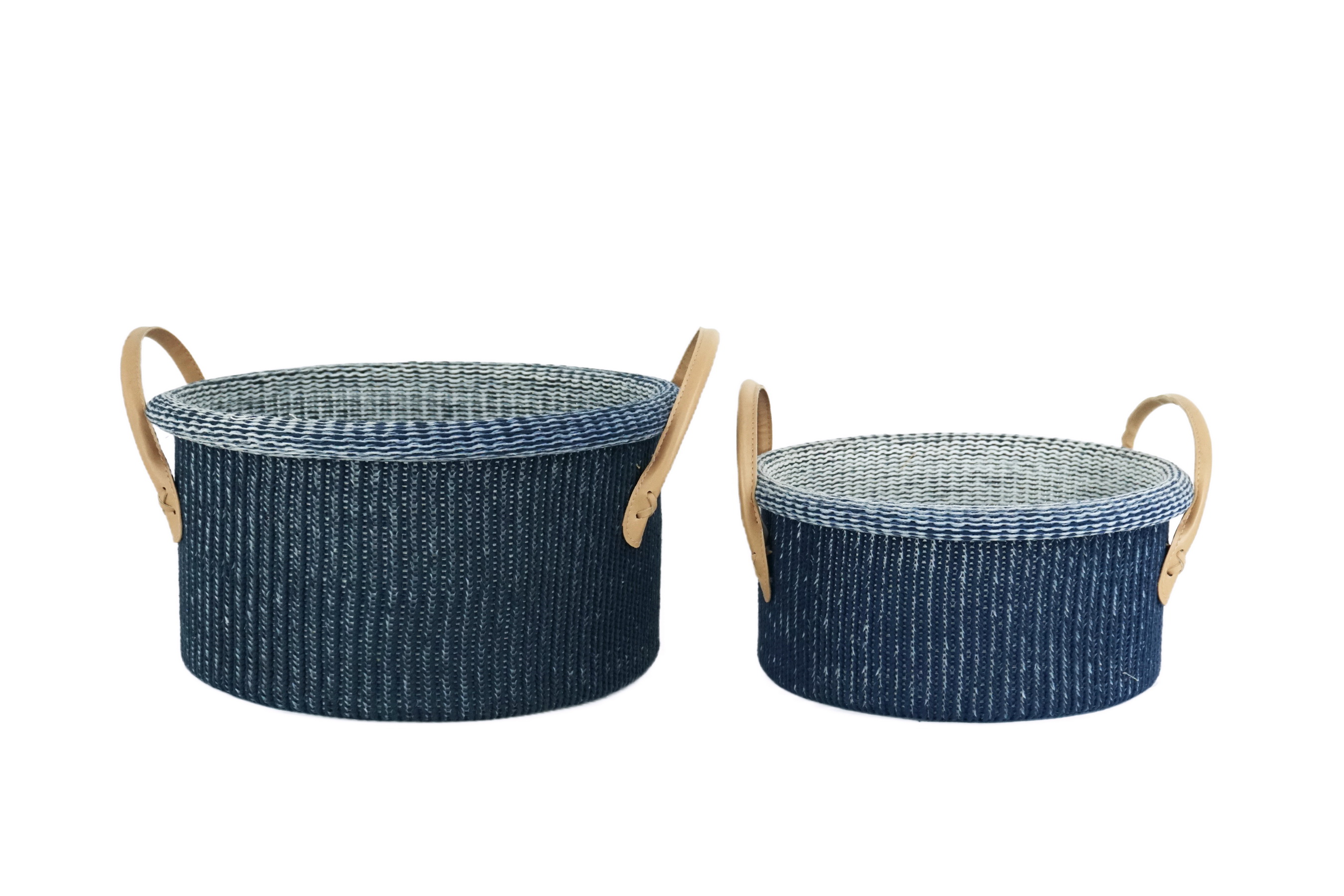 Green Town machine weaved poly cotton storage basket