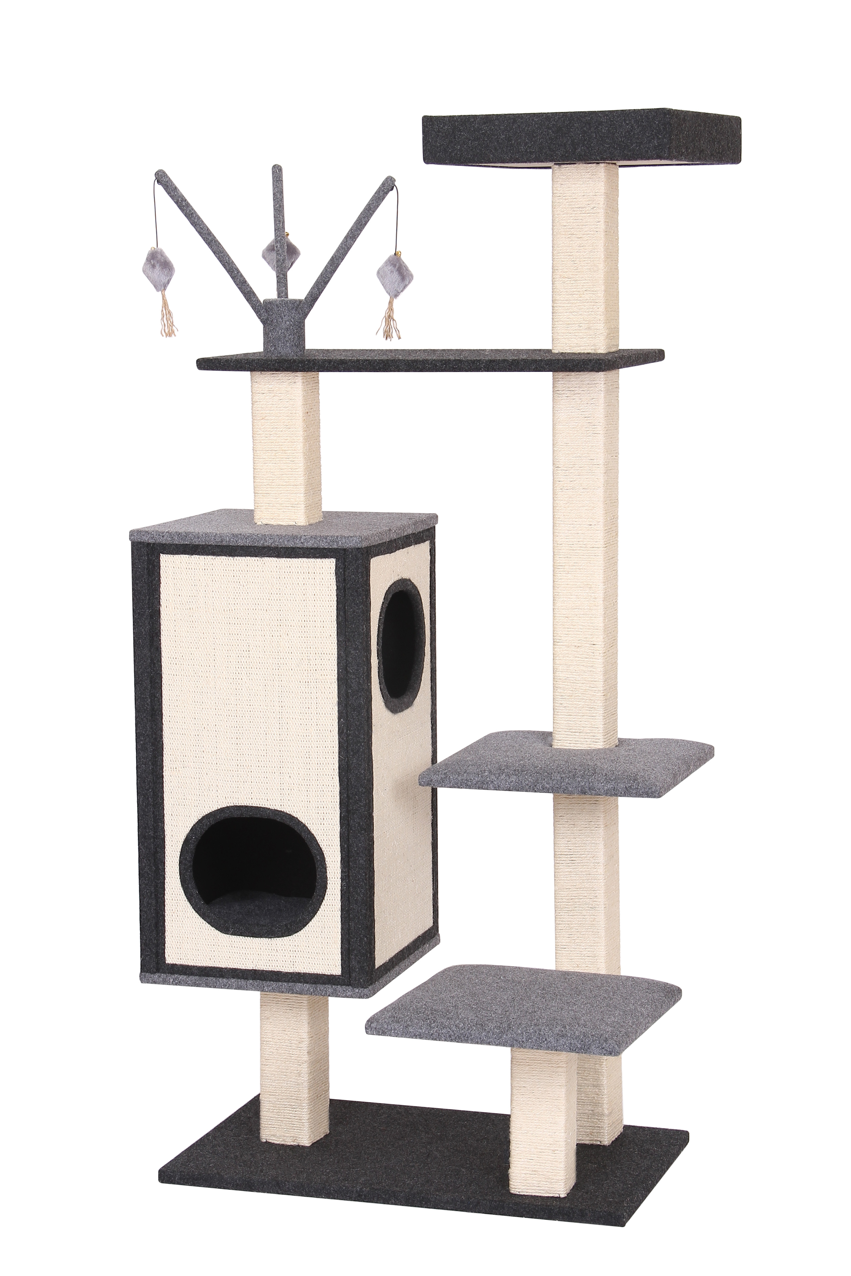 Cat scratching tree