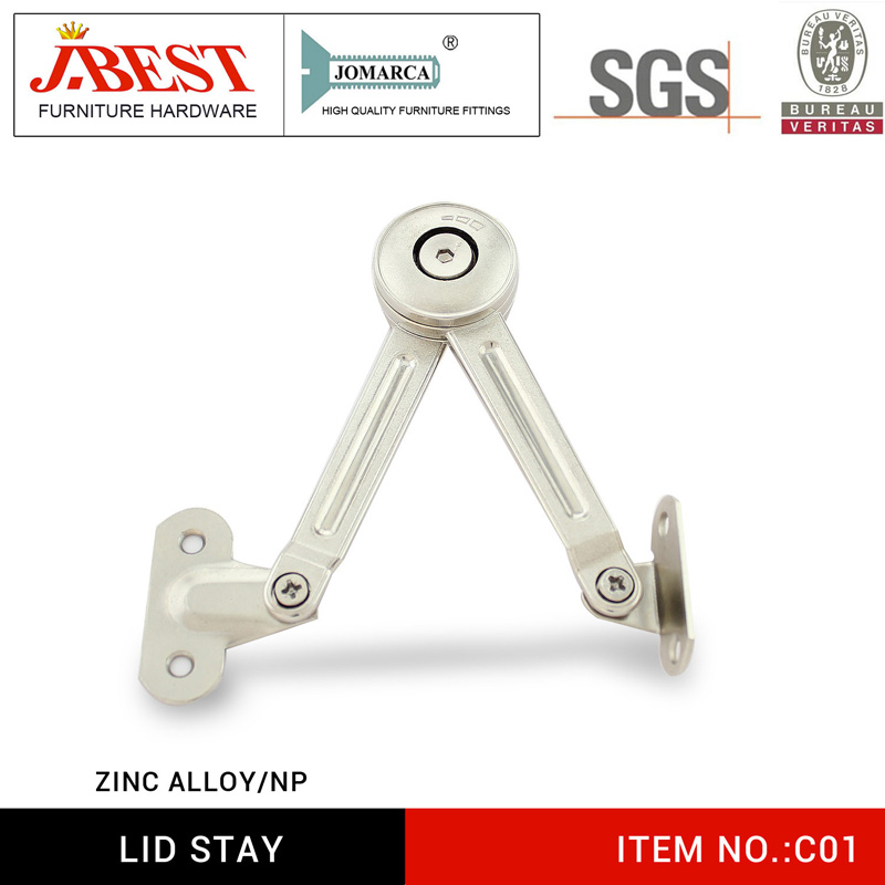 Lid stay, cabinet support