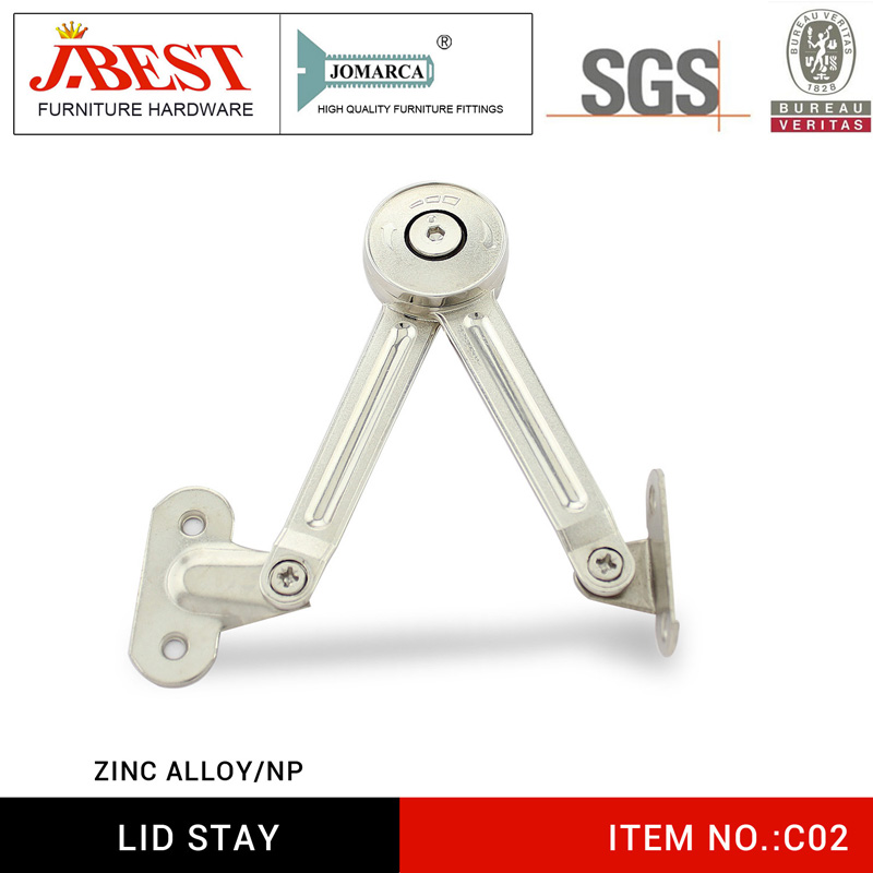 Lid stay, cabinet support