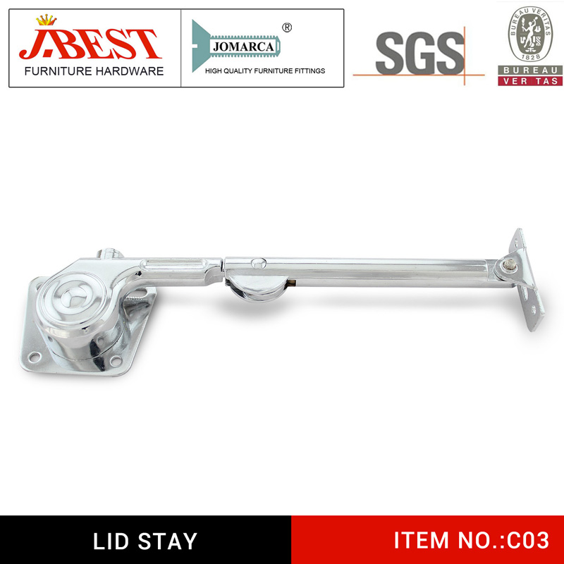 Lid stay, cabinet support