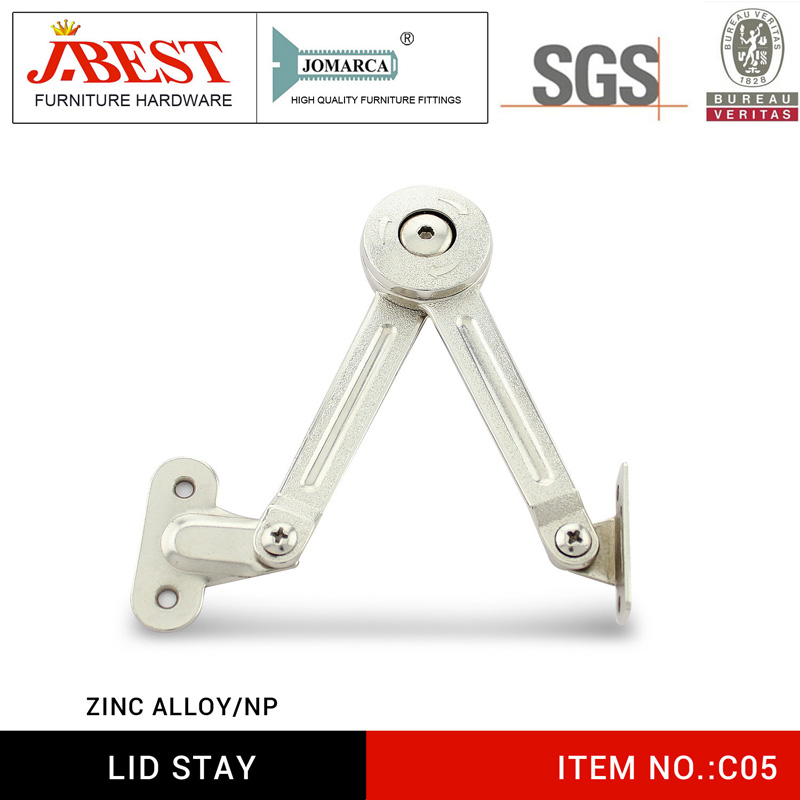 Lid stay, cabinet support