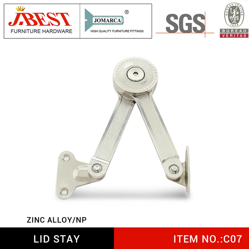 Lid stay, cabinet support