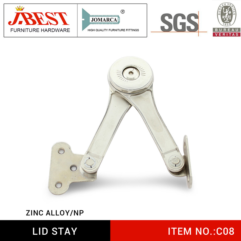Lid stay, cabinet support