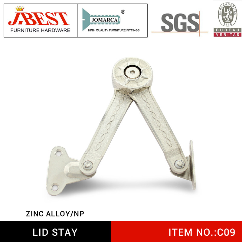 Lid stay, cabinet support