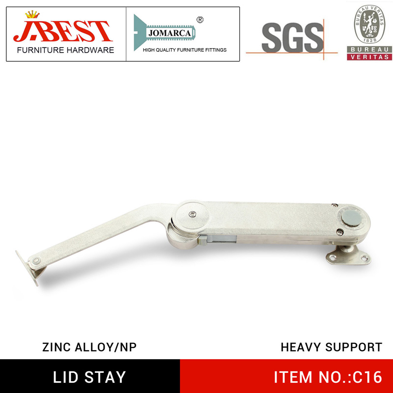Lid stay, cabinet support