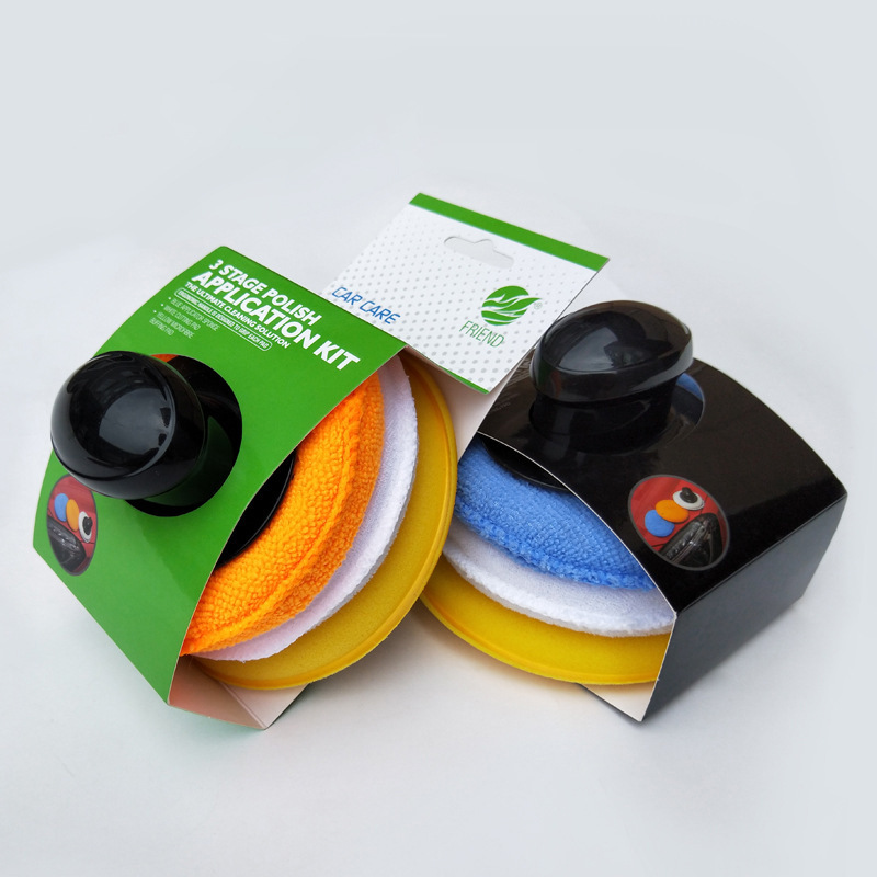 2022 Hot Sale Soft Microfiber Foam Sponge Car Polishing Pad Wax Applicator Pad