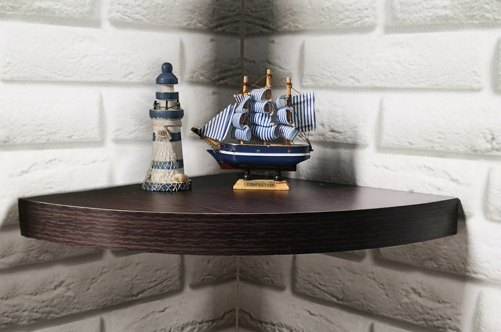 Corner Shelf / Decorative Wall Shelf / Rustic Floating Wall Shelf