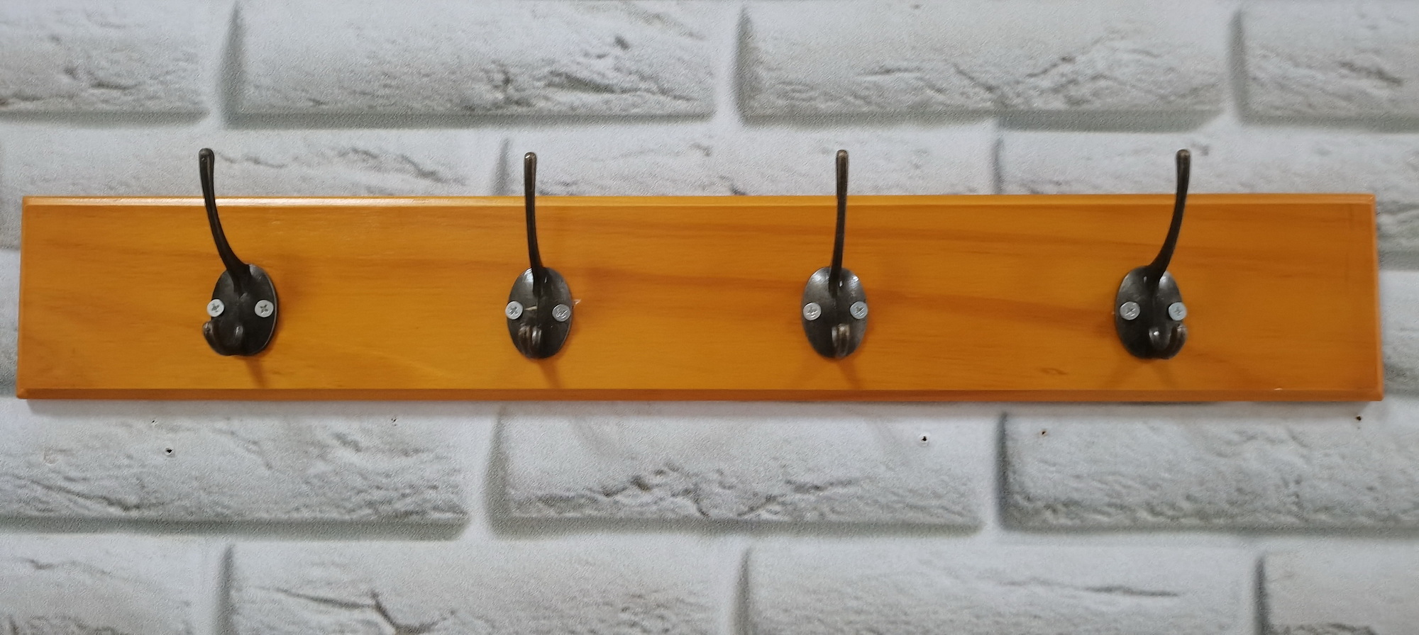 Hook Rack Shelf / Coat Rack Shelf / Floating Wall Shelf