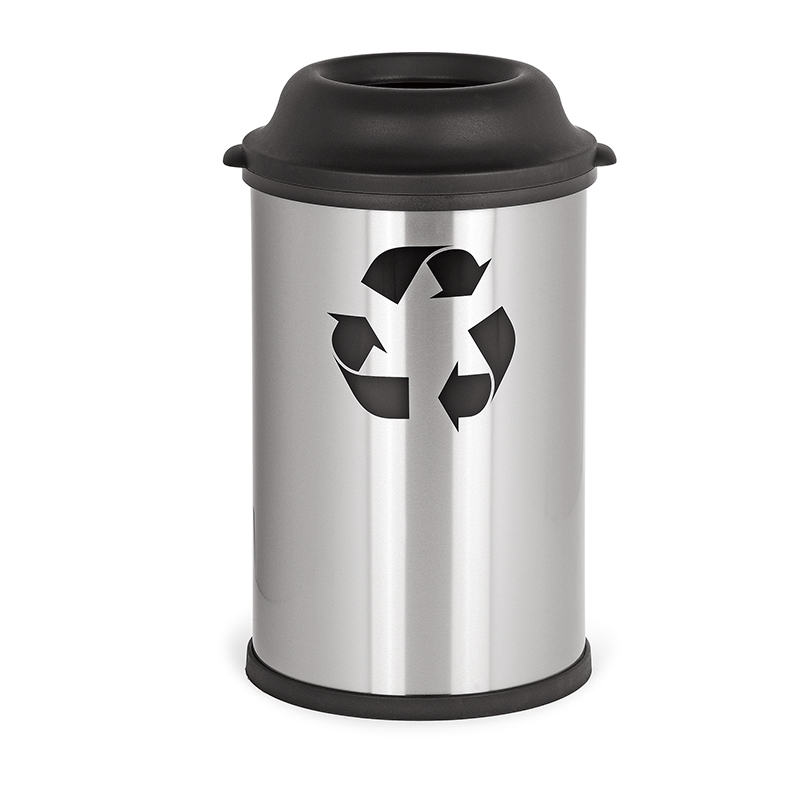 50L big capacity recycle dustbin stainless steel commercial bin without lid SW6813