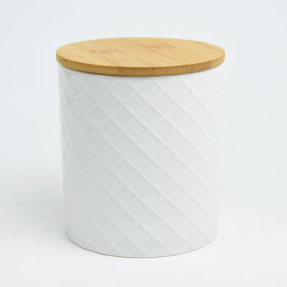 Solid Color Embossed Canister