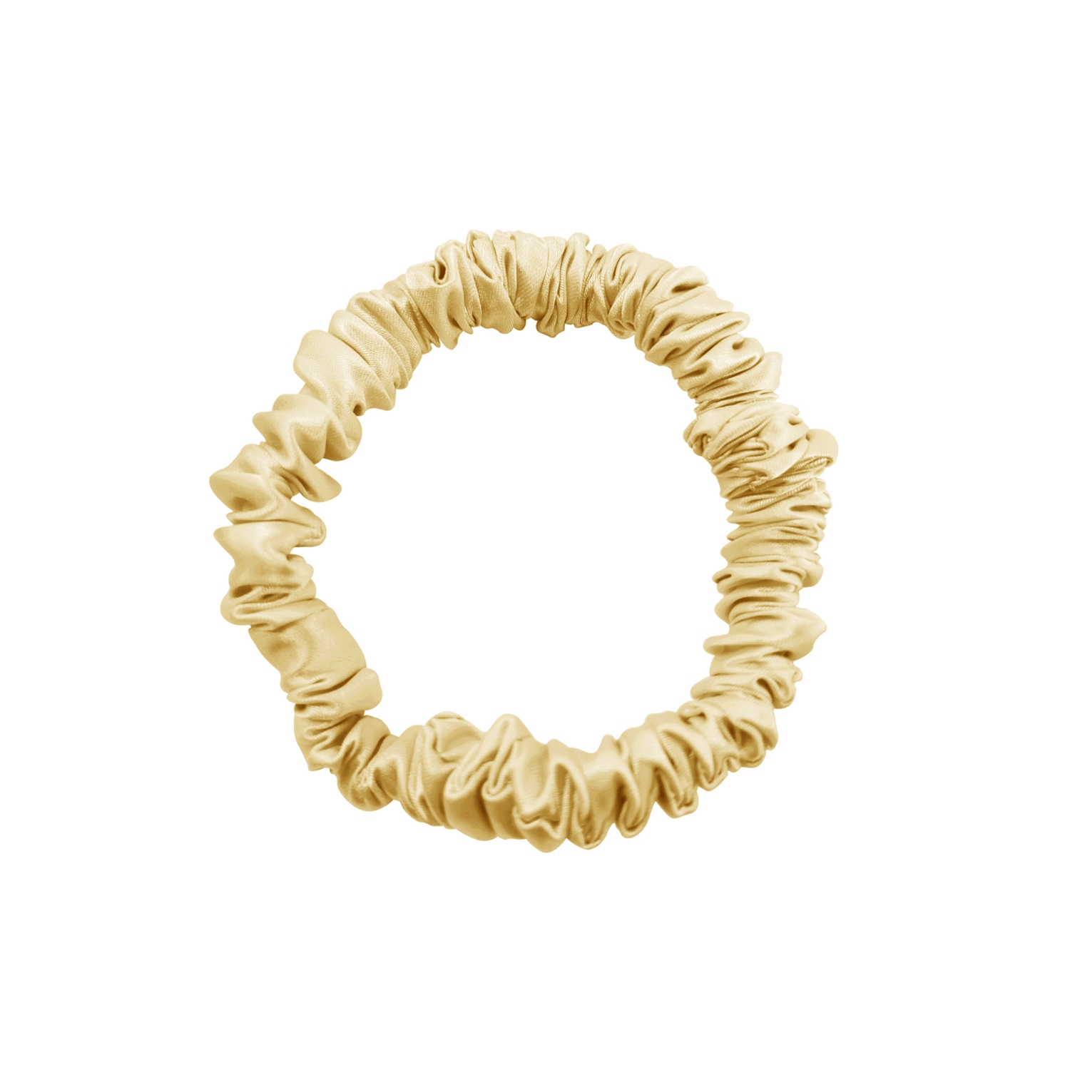 Silk satin 1cm hair scrunchie 16 momme silk scrunchies can be customized
