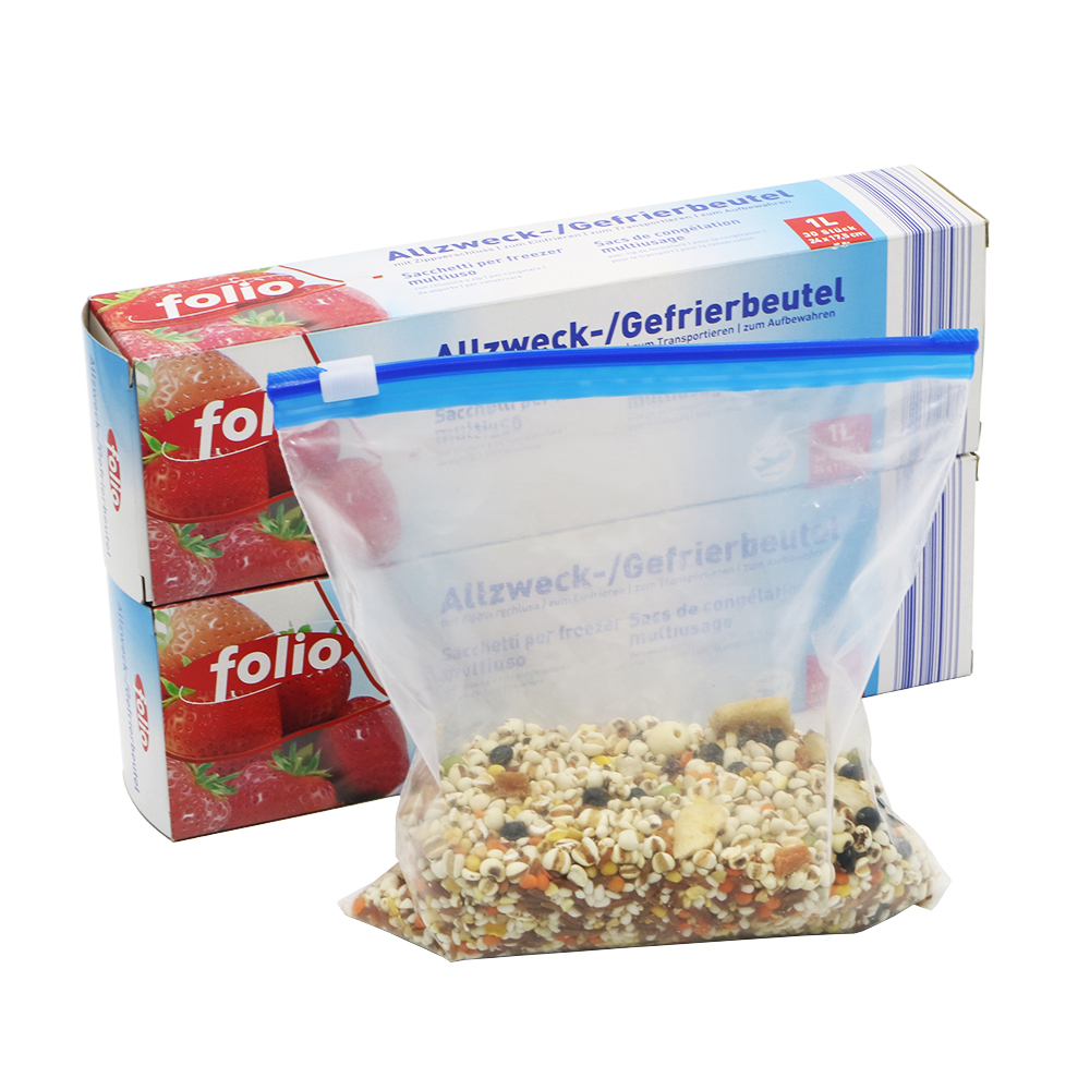 Customerized Size LDPE Slider Ziplock Bag Custom Design
