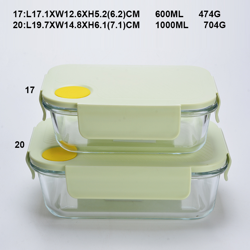 Microwave Oven Freezer and Dishwasher Safe Glass Food Storage Container