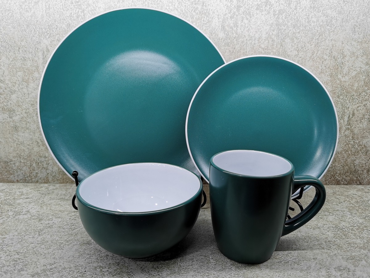 16pcs 2tone Glaze Dinner Set